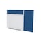 Ghent Combo Whiteboard/Bulletin, Mag Por/Vnyl, Styl B, 4 ft H x 16 ft W, Navy SPC416B-V-195 - alternate 1